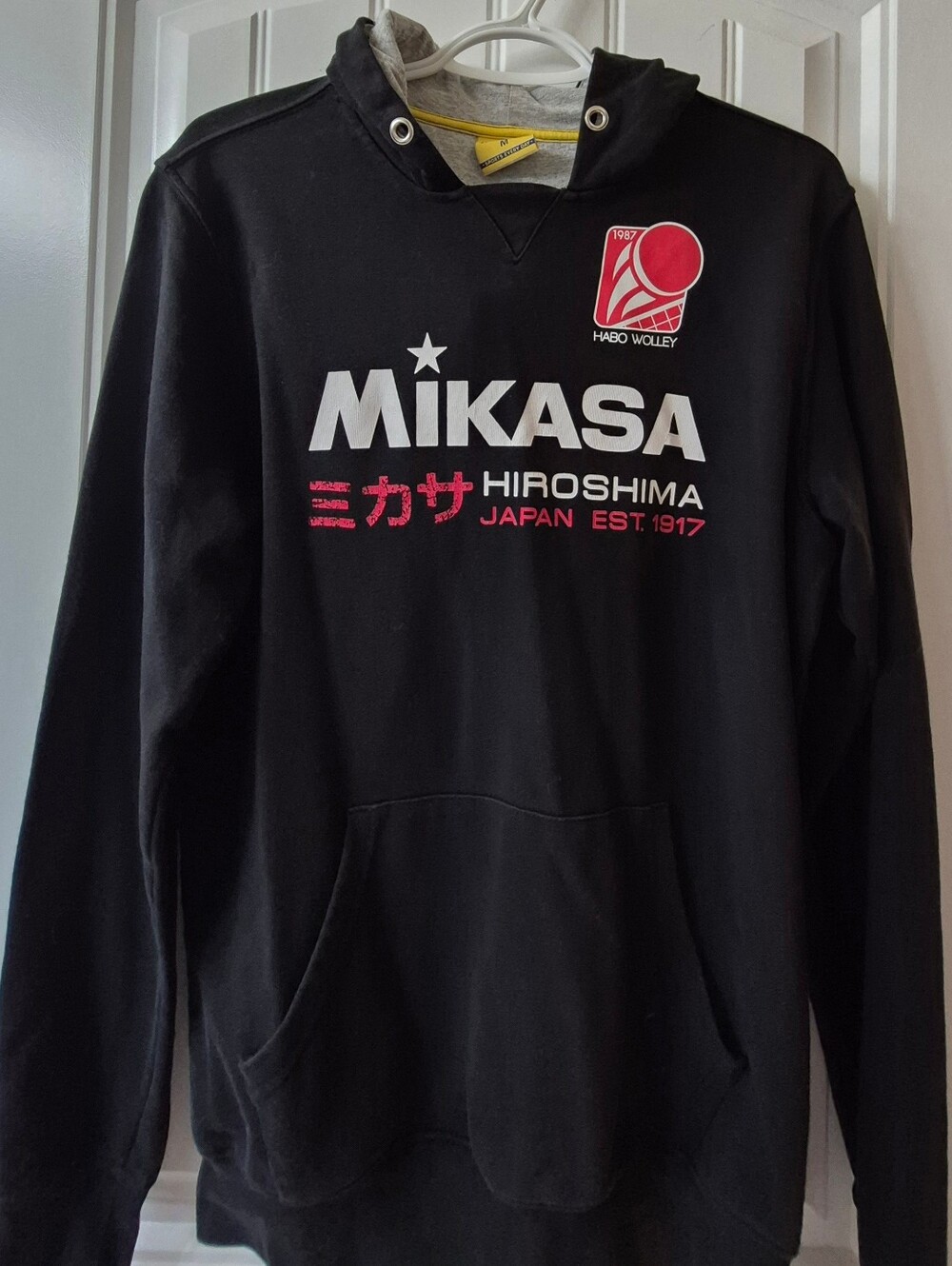 Mens Vintage Mikasa Volleyball Habo Wolley Hoodie Size Medium